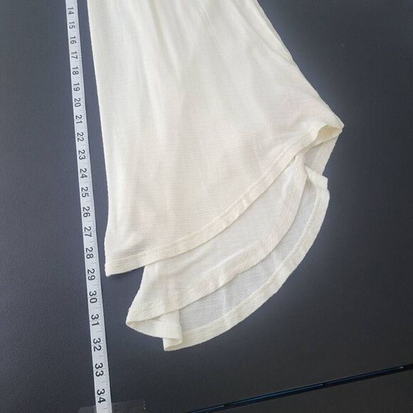 Free People Womens Saheli Tunic Top Cream Small Embroidered Mesh Boho Prairie - Picture 12 of 12